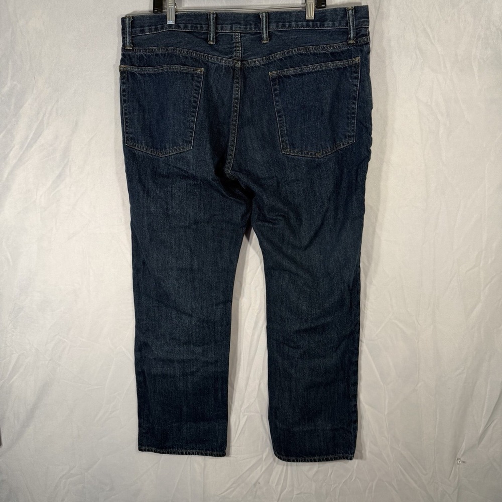 Gap Straight Fit Blue Jeans Men's Dark Wash Fits 38x30 Cotton Denim Pants - Picture 10 of 11